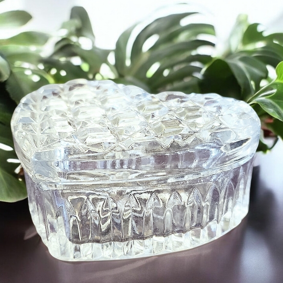 German Handcrafted Leaded Crystal Heart Shaped Gift Box, Trinket Bowl, Valentine - Picture 12 of 12